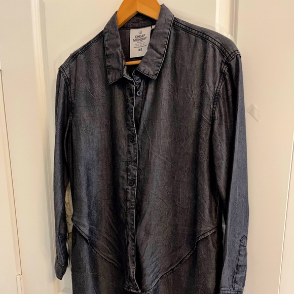Gray Great Shirtdress CHEAPMONDAY NWOT size XS (2) - Picture 1 of 9